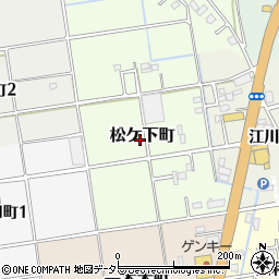 愛知県津島市松ケ下町周辺の地図