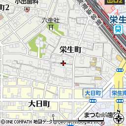 愛知県名古屋市中村区栄生町周辺の地図