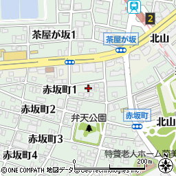 愛知県名古屋市千種区赤坂町1丁目47周辺の地図