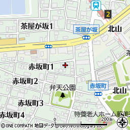 愛知県名古屋市千種区赤坂町1丁目46周辺の地図