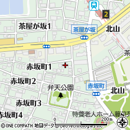 愛知県名古屋市千種区赤坂町1丁目45周辺の地図