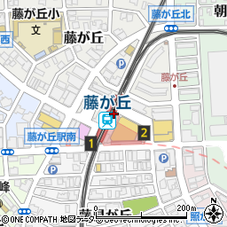 名古屋市役所交通局　地下鉄東山線藤が丘駅周辺の地図