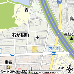 愛知県名古屋市名東区石が根町周辺の地図