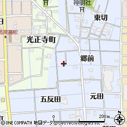愛知県津島市大木町郷前16周辺の地図