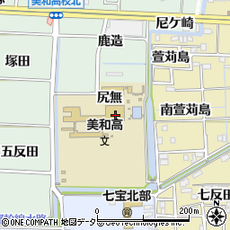 愛知県あま市篠田五ツ藤周辺の地図