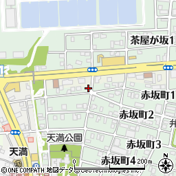 愛知県名古屋市千種区赤坂町1丁目11周辺の地図