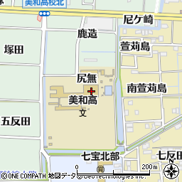愛知県あま市篠田五ツ藤1周辺の地図