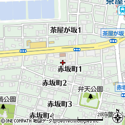 愛知県名古屋市千種区赤坂町1丁目20周辺の地図