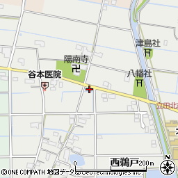 愛知県愛西市戸倉町中屋敷1周辺の地図