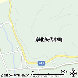 京都府京都市右京区京北矢代中町周辺の地図