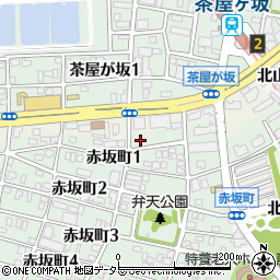 愛知県名古屋市千種区赤坂町1丁目23-4周辺の地図
