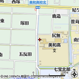 愛知県あま市篠田遠坪周辺の地図