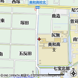 愛知県あま市篠田（遠坪）周辺の地図