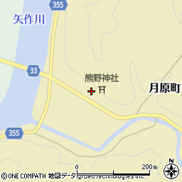 愛知県豊田市月原町宮ノ前周辺の地図