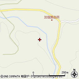 愛知県豊田市加塩町栢木周辺の地図