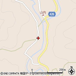 愛知県豊根村（北設楽郡）三沢（山住）周辺の地図