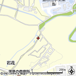 愛知県豊田市深見町（岩花）周辺の地図