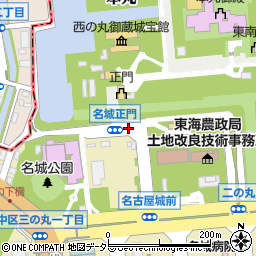 名古屋城正門前周辺の地図