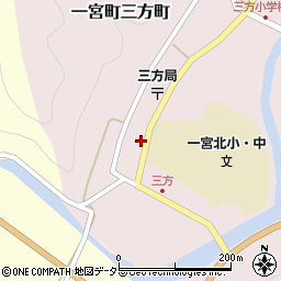 兵庫県宍粟市一宮町三方町304周辺の地図