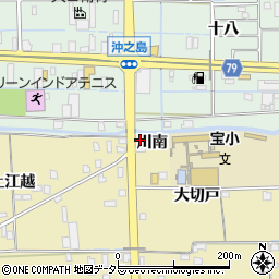 愛知県あま市七宝町遠島川南周辺の地図