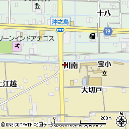 愛知県あま市七宝町遠島（川南）周辺の地図