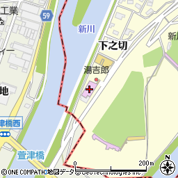 太閤天然温泉　湯吉郎周辺の地図