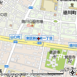 愛知県名古屋市東区徳川町205周辺の地図
