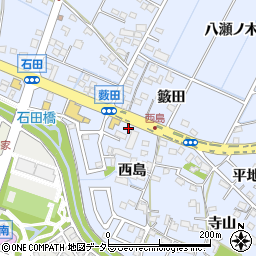 愛知県長久手市岩作西島2周辺の地図