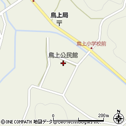 鳥上公民館周辺の地図