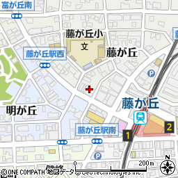 愛知県名古屋市名東区藤が丘117-1周辺の地図