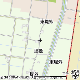 愛知県愛西市下一色町堤外14周辺の地図