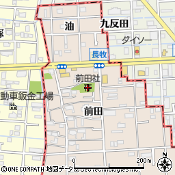 前田社周辺の地図