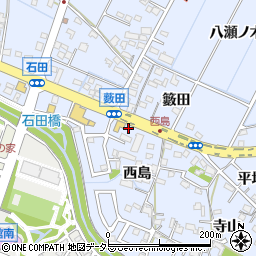 愛知県長久手市岩作西島4-2周辺の地図