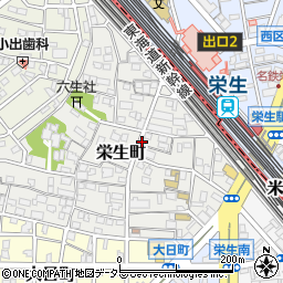名鉄協商栄生第６駐車場周辺の地図