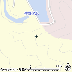 生野ダム周辺の地図