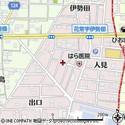 愛知県大治町（海部郡）花常（福島）周辺の地図