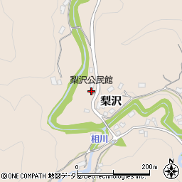 梨沢公民館周辺の地図