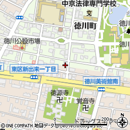 愛知県名古屋市東区徳川町712周辺の地図