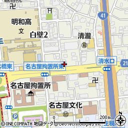 しらかべ内科　糖尿病・高血圧・甲状腺クリニック周辺の地図