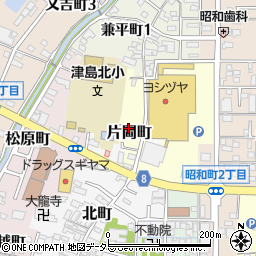 愛知県津島市片岡町108-2周辺の地図