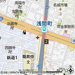質屋かんてい局　名古屋西店周辺の地図