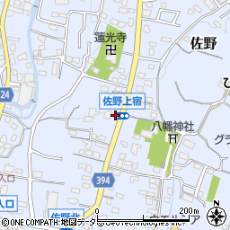 佐野八幡宮周辺の地図