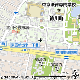 愛知県名古屋市東区徳川町708周辺の地図