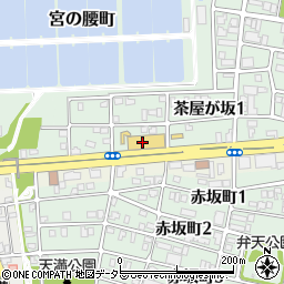 愛知トヨタ自動車茶屋が坂東店周辺の地図