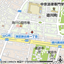 愛知県名古屋市東区徳川町702周辺の地図