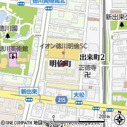 愛知県名古屋市東区明倫町周辺の地図