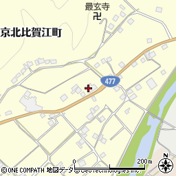 京都府京都市右京区京北比賀江町周辺の地図