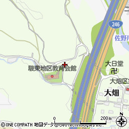 静岡県裾野市大畑周辺の地図