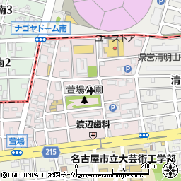 愛知県名古屋市千種区萱場周辺の地図