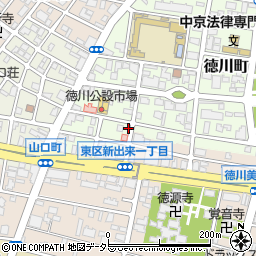 愛知県名古屋市東区徳川町309周辺の地図